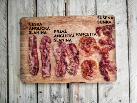 Rozdiel medzi slovenskou slaninou, anglickou slaninou, pancettou a jamonom
